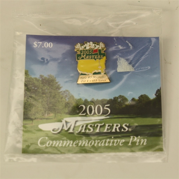 2005 Masters Commemorative Pin - Tiger's 4th Masters Victory