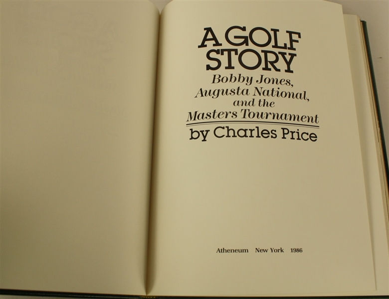 'A Golf Story Bobby Jones Augusta National And The Masters' - Special First Edition Mint  in Slipcase - Hord Hardin Note