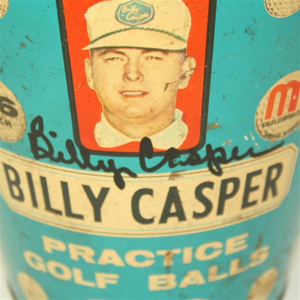 Billy Casper Signed 'Billy Casper' Practice Bucket JSA COA
