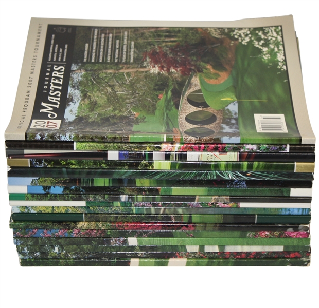 Lot of 17 Masters Journals - 1990-2007 Complete run lacks only 1993 Program