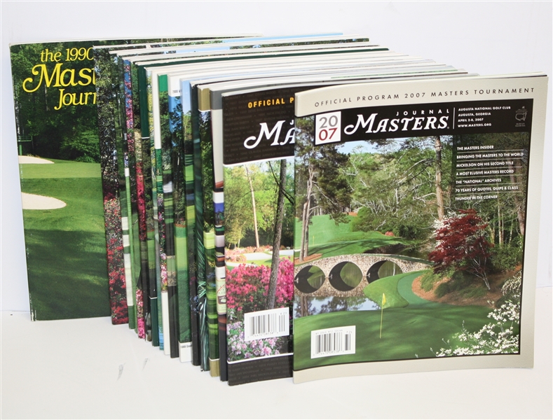 Lot of 17 Masters Journals - 1990-2007 Complete run lacks only 1993 Program
