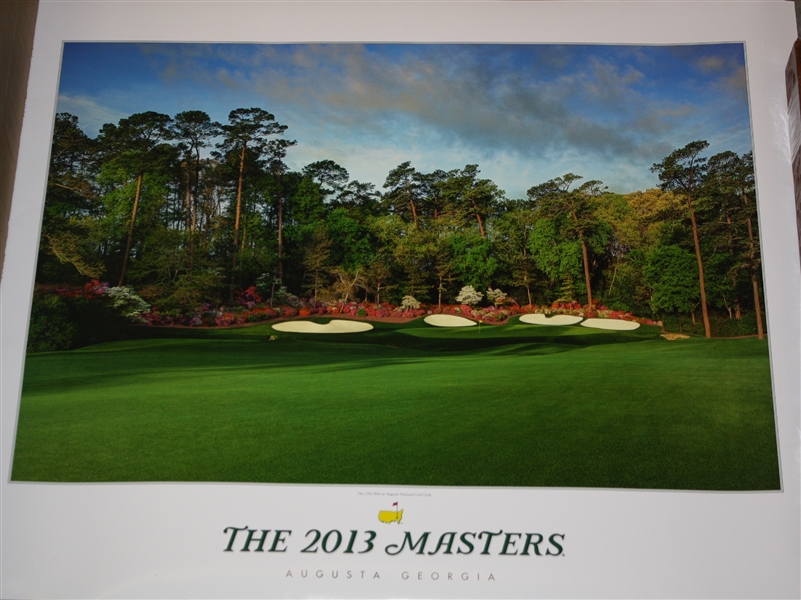 2013 Masters Commemorative Poster - Adam Scott Winner