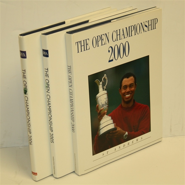 Lot of Tiger Woods Major Championship Annuals - Masters, PGA, US Open, and OPEN