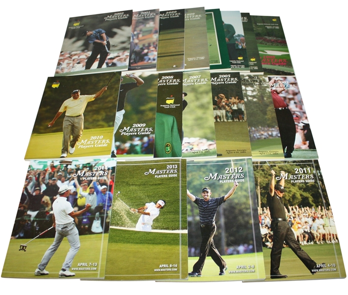 1995-2015 Masters Player Guides - Missing 2006-Media Distribution - None Sold Publicly 