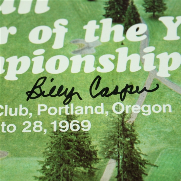 Billy Casper Signed Alcan Golfer of The Year Championship 1969 Program JSA COA