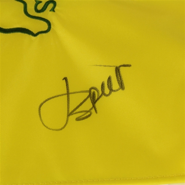 Jordan Spieth Signed Masters Undated Embroidered Flag JSA COA