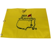 Jordan Spieth Signed Masters 2015 Embroidered Flag JSA COA