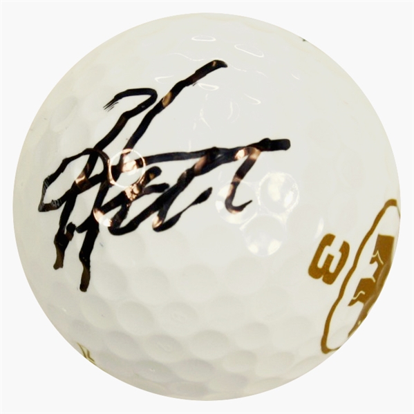 Hideki Matsuyama Autographed Memorial Logo Golf Ball JSA COA