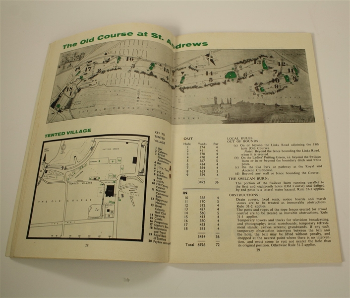 1964 British Open Program - Tony Lema Winner - St. Andrews