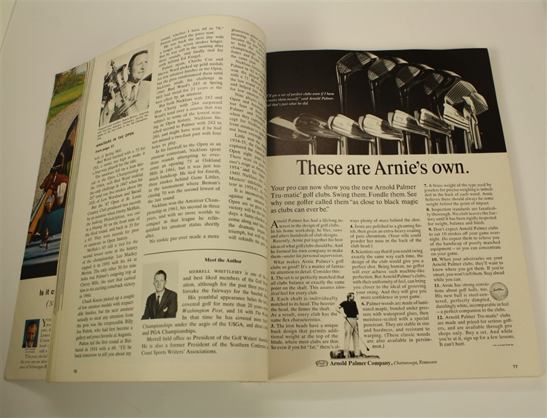 1964 US Open Championship Program Signed by Ken Venturi JSA COA