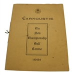 1931 Carnoustie "The New Championship Golf Course" Program