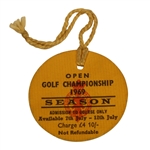 1969 Open Championship Badge - Royal Lytham & St. Annes - #4205 Tony Jacklin Winner