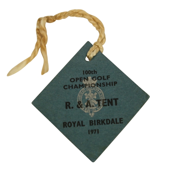 1971 Open Championship Badge - Royal Birkdale - #171 Lee Trevino Winner
