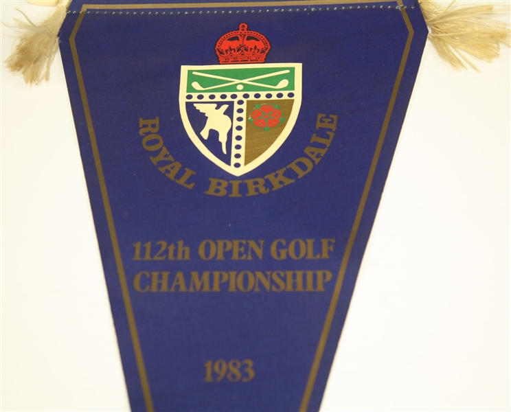 1983 British Open Championship Pennant - Royal Birkdale