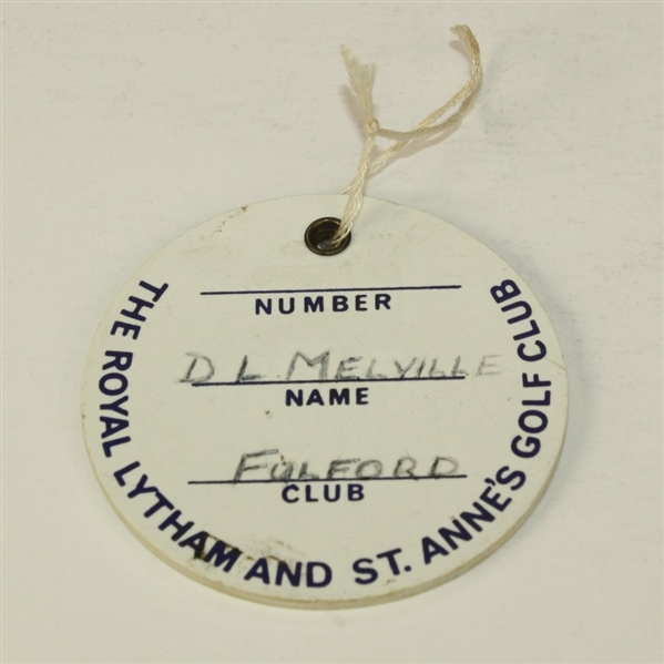 1963 Open Championship Player Bag Tag - Bob Charles Winner - Royal Lytham