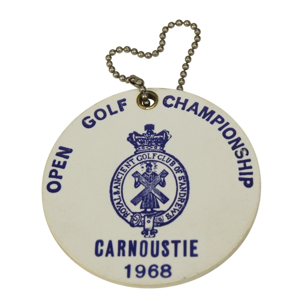 1968 Open Championship Player Bag Tag - Gary Player Winner - Carnoustie