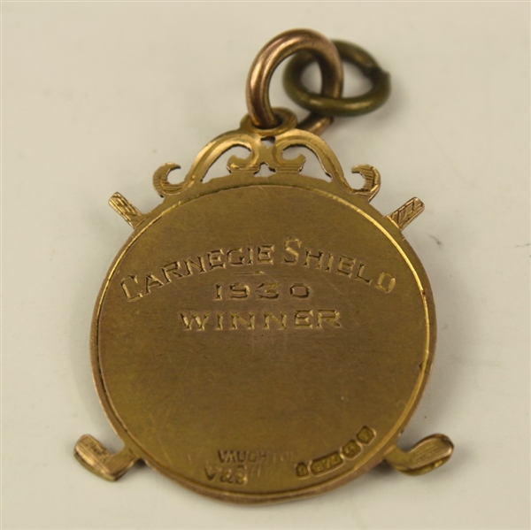1930 Carnoustie Club Champions Medal - Winner Carnegie Shield