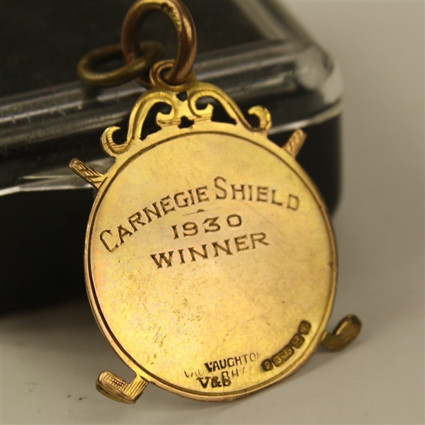 1930 Carnoustie Club Champions Medal - Winner Carnegie Shield