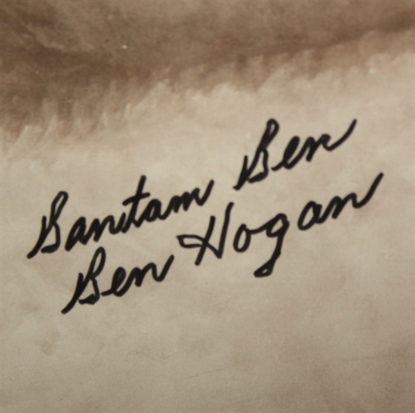 Ben Hogan Signed 'Bantam Ben' Sporting Golf Scene Golf Gallery Art Exhibition Print JSA COA