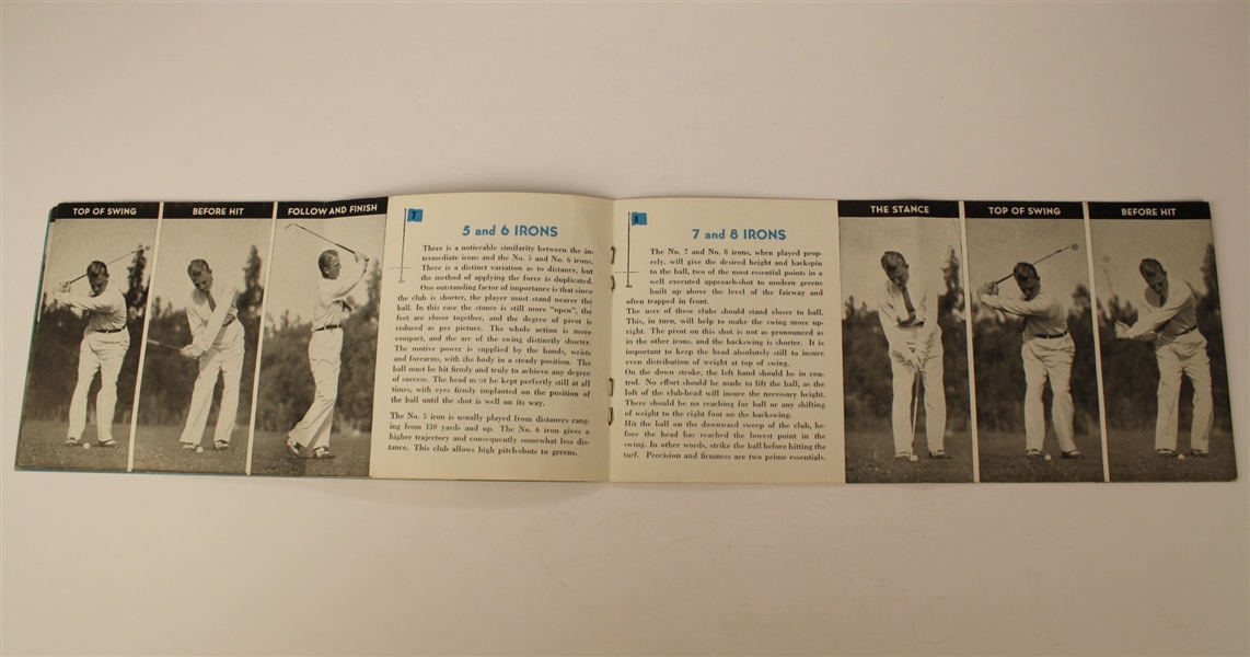 'How to Play Golf - Swinging Thru' Pamphlet by Craig Wood