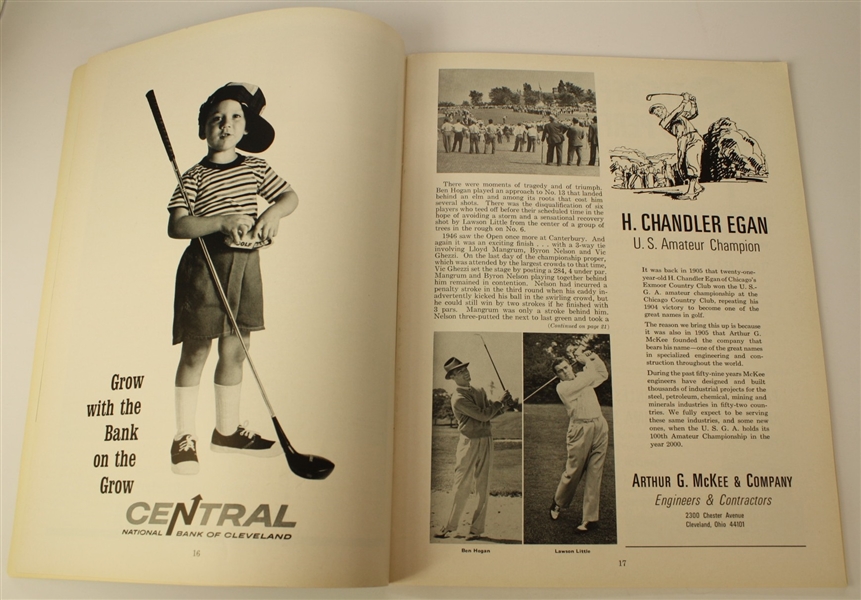 1964 US Amateur Championship Program Signed by Bill Campbell - Canterbury JSA COA