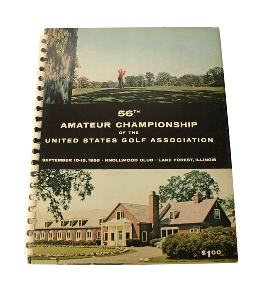 1956 US Amateur Championship Program at Knollwood Club - Harvie Ward Winner