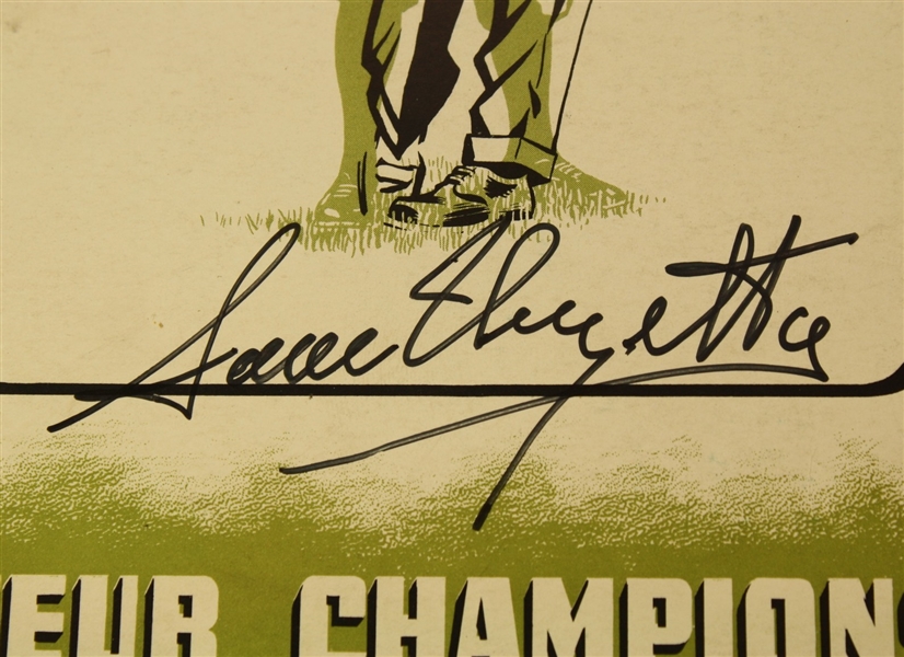 1950 US Amateur Championship Program Minneapolis GC Signed by Sam Urzetta JSA COA