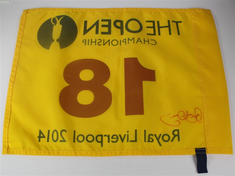 Rory McIlroy Signed 2014 Open Flag - Royal Liverpool JSA #M35508