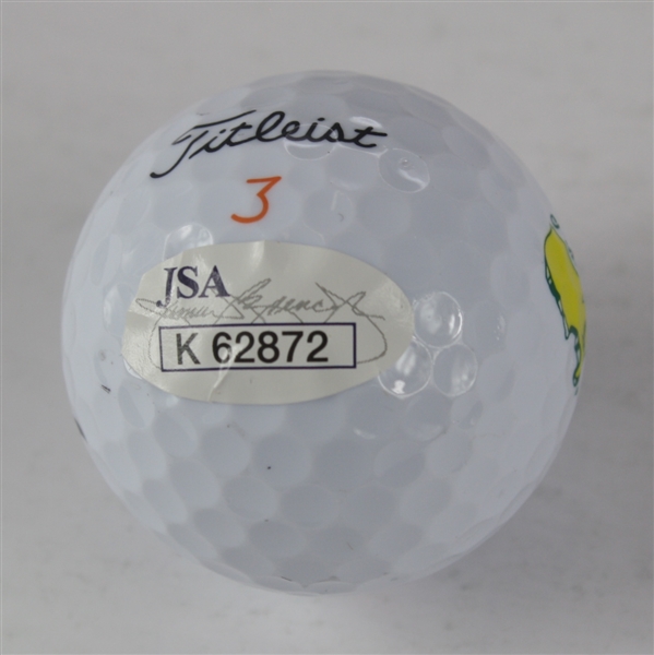 Bubba Watson Signed Masters Logo Golf Ball JSA #K62872
