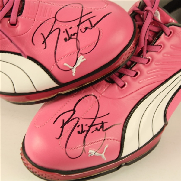 Rickie Fowler Signed Pair of PUMA Pro-Sample Smart Quill Shoes