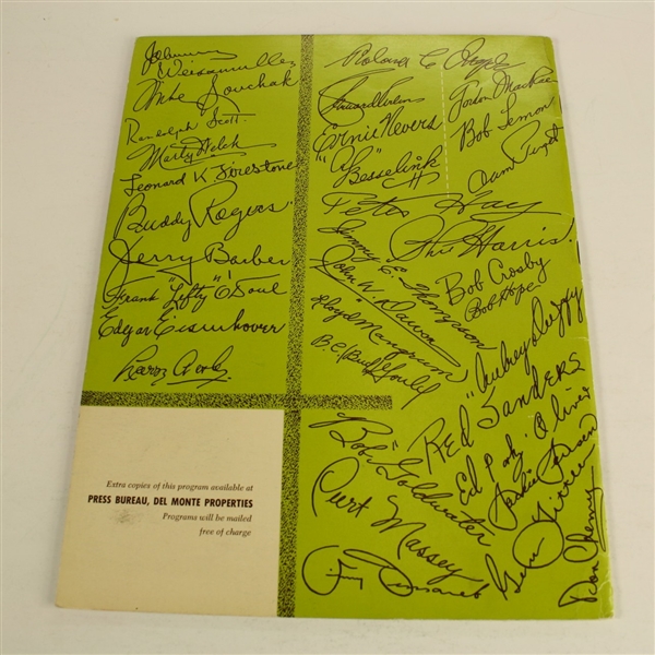 1958 National Pro-Am Championship Program and Ticket Signed by Billy Casper JSA COA