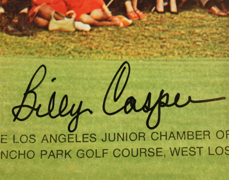 1970 LA Open Tournament Program Signed by Billy Casper JSA COA