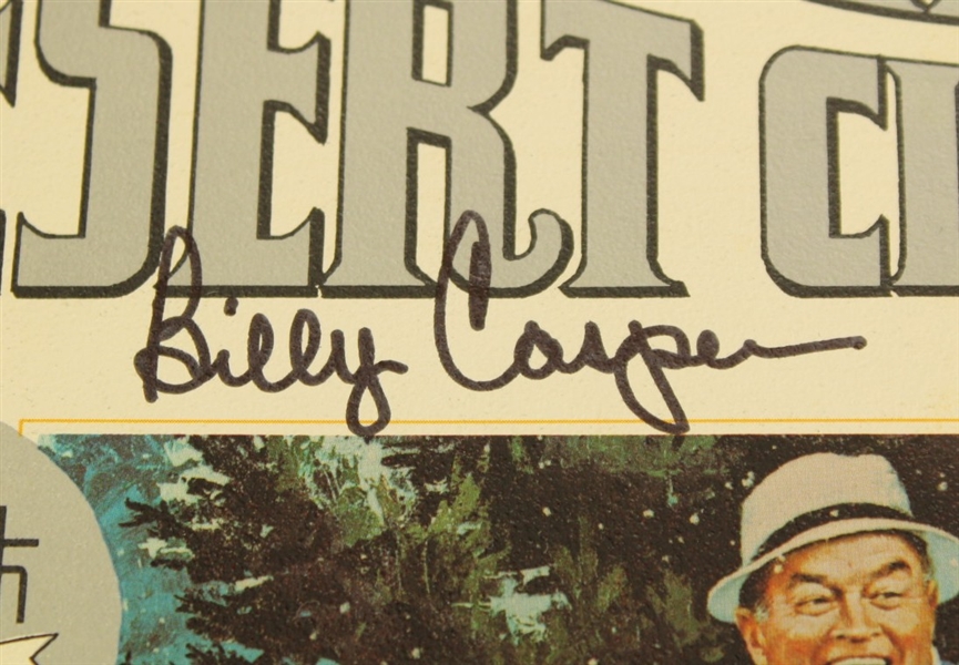 1969 Bob Hope Desert Classic Signed by Billy Casper JSA COA