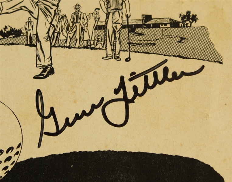 1955 LA Open Tournament Program Signed by Gene Littler JSA COA