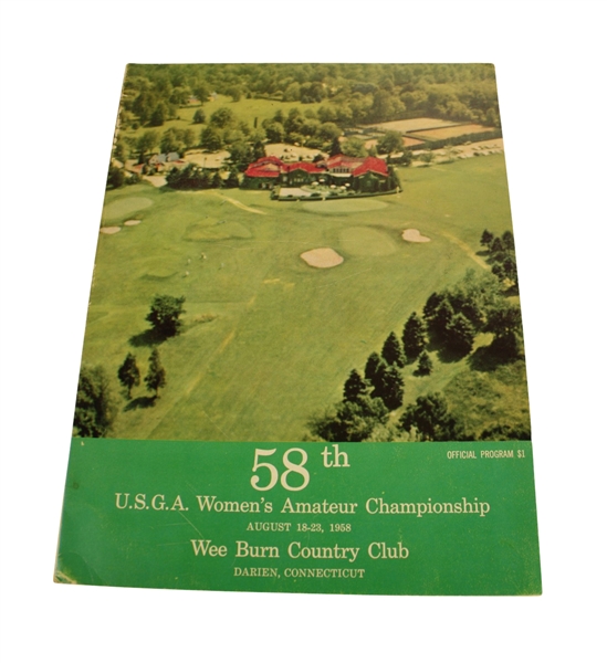 1958 Women's US Amateur Championship Program