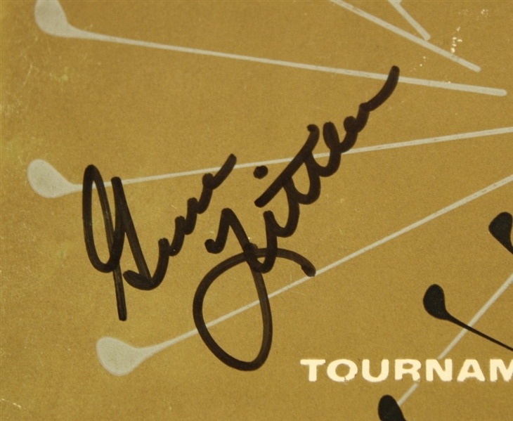 1955 3rd Annual Tournament of Champions Program Signed by Gene Littler JSA COA
