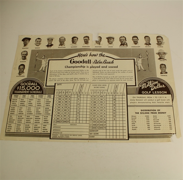 1949 Goodall-Palm Beach Championship Program