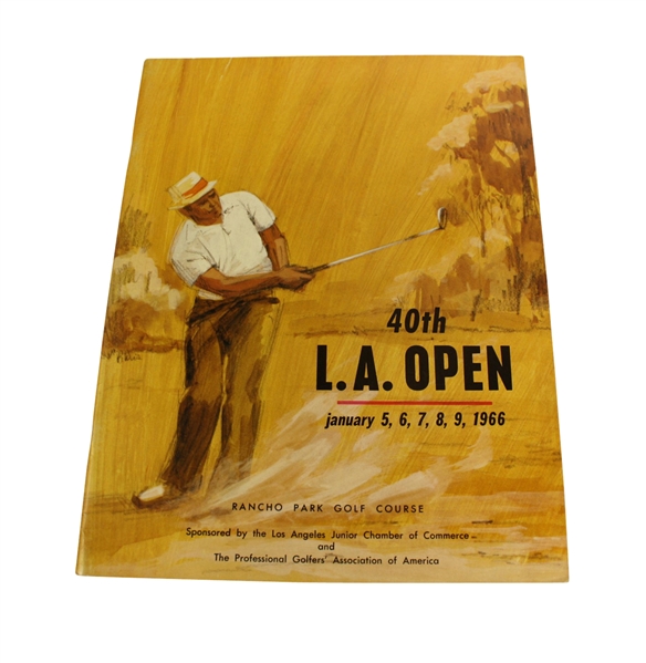 1966 Los Angeles Open Championship Program - Arnold Palmer Winner