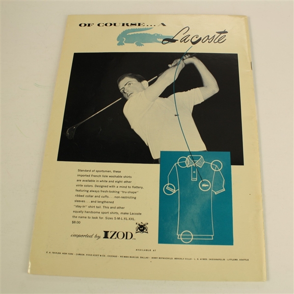 1955 First Cavalcade of Golf $50,000 Open Tournament Program - Middlecoff Winner