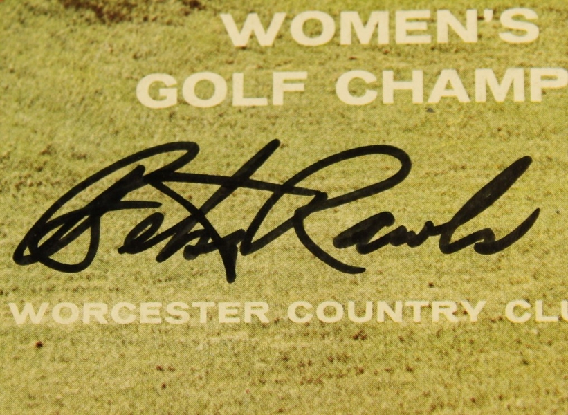1960 Women's US Open Program Signed by Betsy Rawls JSA COA