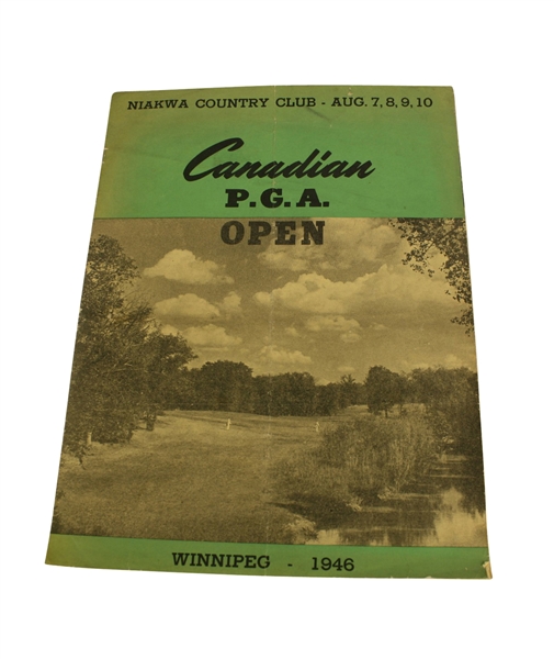 1946 Canadian PGA Winnipeg Open Championship Program - Ben Hogan Winner