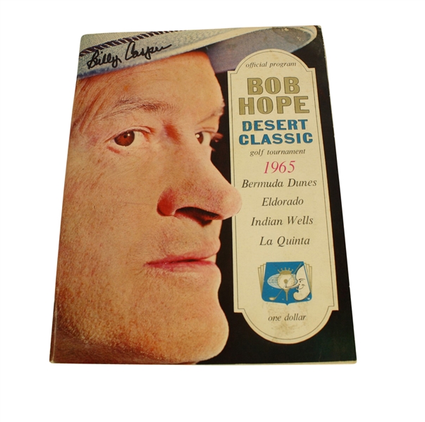 1965 Bob Hope Desert Classic Signed by Billy Casper JSA COA