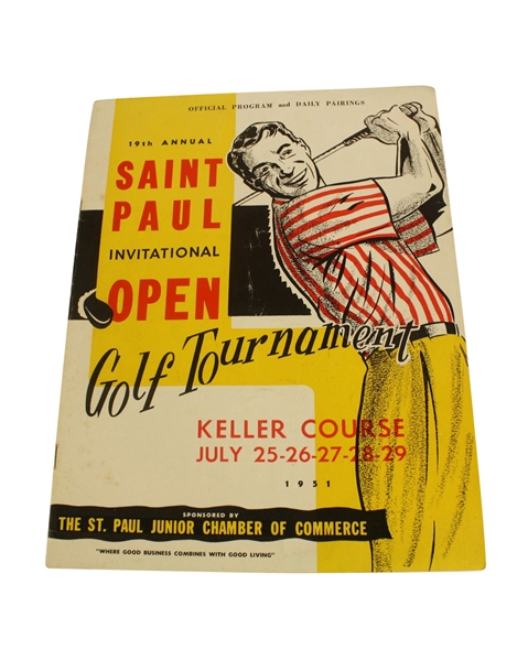 1951 Saint Paul Invitational Open Tournament Program and Daily Pairings