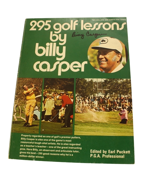 '295 Golf Lessons' Billy Casper Program Signed by Billy Casper JSA COA