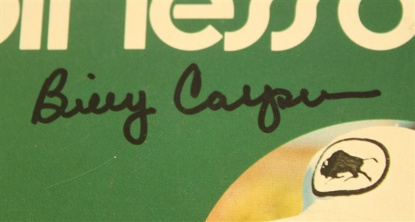 '295 Golf Lessons' Billy Casper Program Signed by Billy Casper JSA COA