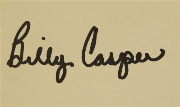 1964 Colonial National Invitation Program Signed by Billy Casper JSA COA