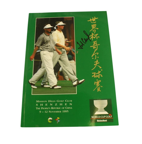 Fred Couples Signed 1995 World Cup of Golf Program - Shenzhen JSA COA