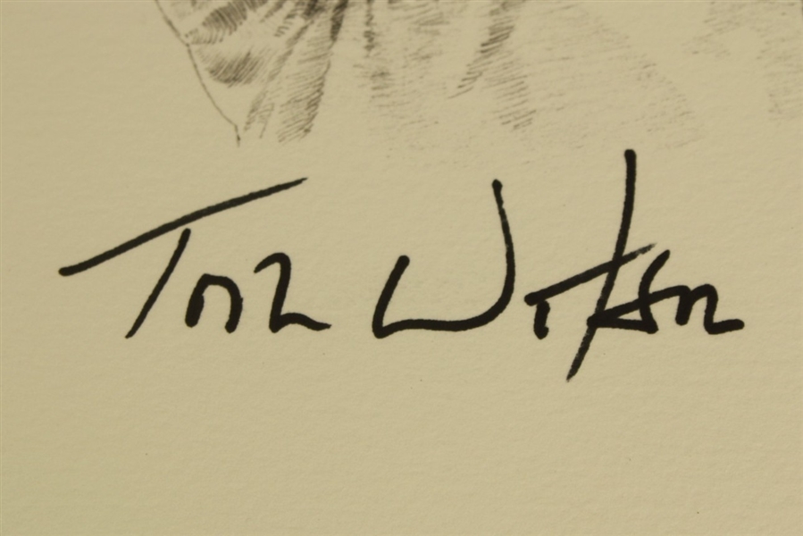 Tom Watson Signed Fitzpatrick Drawing JSA COA