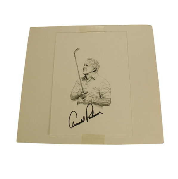 Arnold Palmer Signed Fitzpatrick Drawing JSA COA
