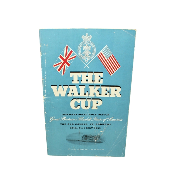1955 The Walker Cup Program - The Old Course, St. Andrews